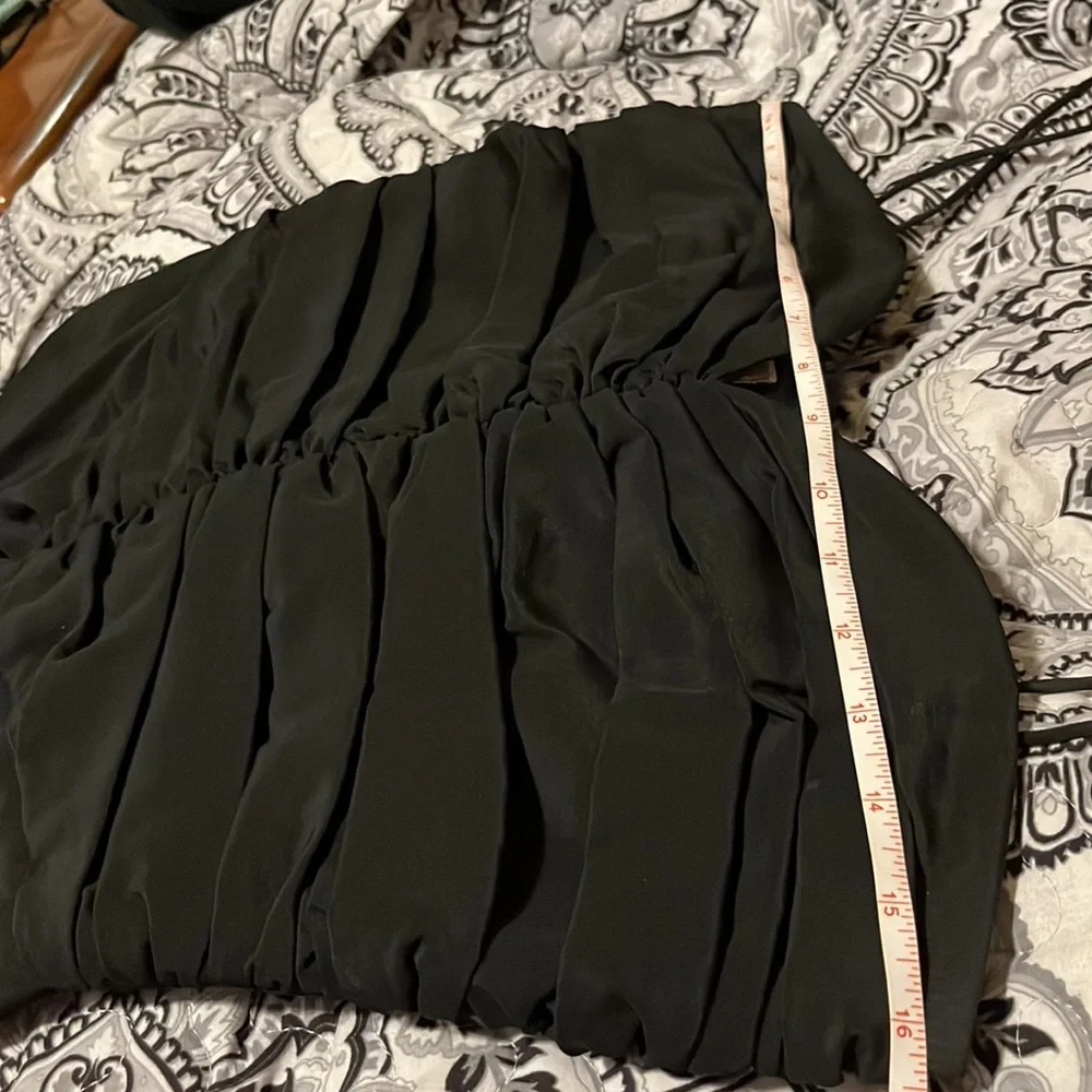 Vintage 100% Silk Black Sweetheart w/Straps Dress Size 10 more like a Size 6 - Picture 6 of 7